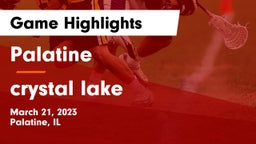 Palatine  vs crystal lake Game Highlights - March 21, 2023