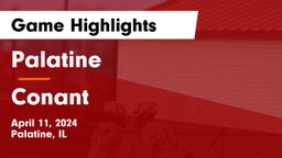 Palatine  vs Conant  Game Highlights - April 11, 2024