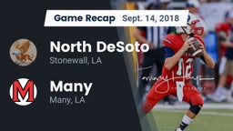 Recap: North DeSoto  vs. Many  2018