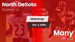 Matchup: North DeSoto vs. Many  2020