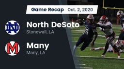 Recap: North DeSoto  vs. Many  2020