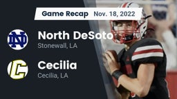 Recap: North DeSoto  vs. Cecilia  2022