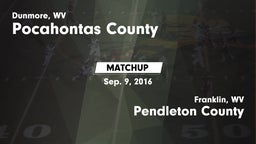 Matchup: Pocahontas County vs. Pendleton County  2016