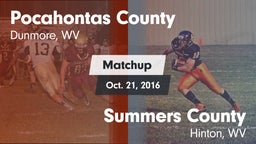 Matchup: Pocahontas County vs. Summers County  2016