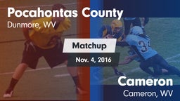 Matchup: Pocahontas County vs. Cameron  2016