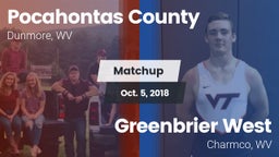 Matchup: Pocahontas County vs. Greenbrier West  2018