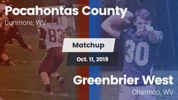 Matchup: Pocahontas County vs. Greenbrier West  2019