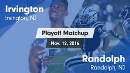 Matchup: Irvington High vs. Randolph  2016