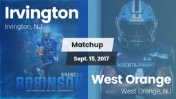 Matchup: Irvington High vs. West Orange  2017