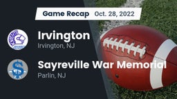 Recap: Irvington  vs. Sayreville War Memorial  2022