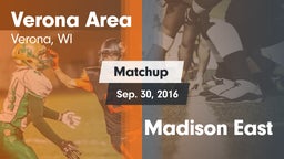Matchup: Verona  vs. Madison East 2016
