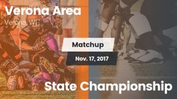 Matchup: Verona  vs. State Championship 2017