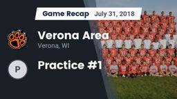 Recap: Verona Area  vs. Practice #1 2018