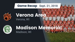 Recap: Verona Area  vs. Madison Memorial  2018