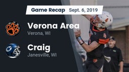 Recap: Verona Area  vs. Craig  2019