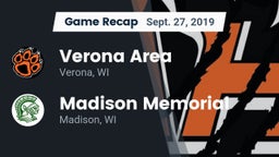 Recap: Verona Area  vs. Madison Memorial  2019