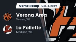 Recap: Verona Area  vs. La Follette  2019