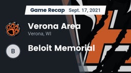 Recap: Verona Area  vs. Beloit Memorial 2021