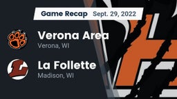 Recap: Verona Area  vs. La Follette  2022