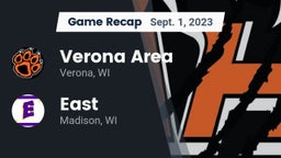 Recap: Verona Area  vs. East  2023