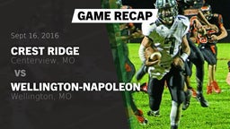 Recap: Crest Ridge  vs. Wellington-Napoleon  2016