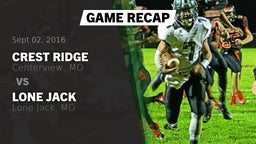 Recap: Crest Ridge  vs. Lone Jack  2016