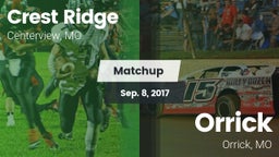Matchup: Crest Ridge High vs. Orrick  2017