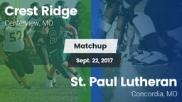 Matchup: Crest Ridge High vs. St. Paul Lutheran  2017