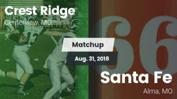 Matchup: Crest Ridge High vs. Santa Fe  2018