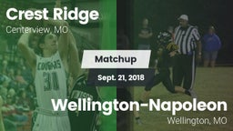 Matchup: Crest Ridge High vs. Wellington-Napoleon  2018