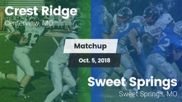 Matchup: Crest Ridge High vs. Sweet Springs  2018