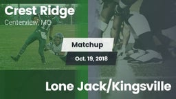 Matchup: Crest Ridge High vs. Lone Jack/Kingsville 2018