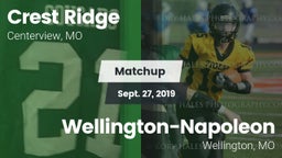 Matchup: Crest Ridge High vs. Wellington-Napoleon  2019