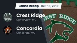 Recap: Crest Ridge  vs. Concordia  2019
