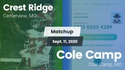 Matchup: Crest Ridge High vs. Cole Camp  2020