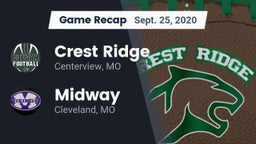 Recap: Crest Ridge  vs. Midway  2020