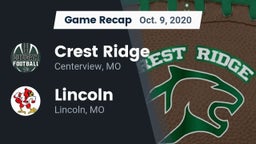 Recap: Crest Ridge  vs. Lincoln  2020