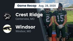 Recap: Crest Ridge  vs. Windsor  2020