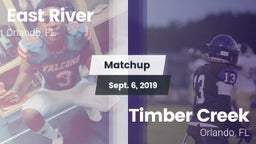 Matchup: East River High vs. Timber Creek  2019