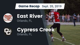 Recap: East River  vs. Cypress Creek  2019