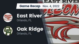 Recap: East River  vs. Oak Ridge  2022