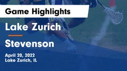 Lake Zurich  vs Stevenson Game Highlights - April 20, 2022