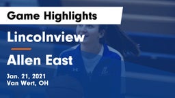 Lincolnview  vs Allen East  Game Highlights - Jan. 21, 2021
