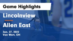 Lincolnview  vs Allen East  Game Highlights - Jan. 27, 2022