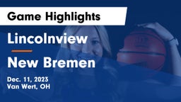 Lincolnview  vs New Bremen  Game Highlights - Dec. 11, 2023