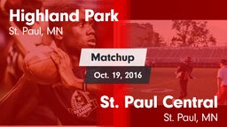 Matchup: Highland Park High vs. St. Paul Central  2016