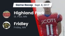 Recap: Highland Park  vs. Fridley  2017
