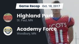 Recap: Highland Park  vs. Academy Force 2017