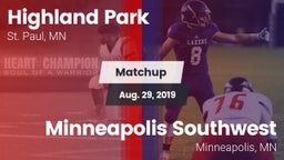 Matchup: Highland Park High vs. Minneapolis Southwest  2019