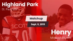 Matchup: Highland Park High vs. Henry  2019